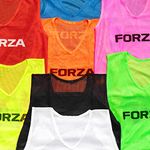 FORZA Training Bibs [5 Pack] - Durable, Quick-Dry Multi-Sport Mesh Vests in 6 Colours & 5 Sizes | Ideal for Football, Rugby, Basketball, & Team Sports