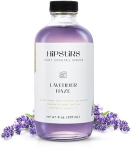 HipStirs Lavender Haze Syrup - Real Ingredients Make our Lavender Syrup for Drinks the Perfect Lavender Lemonade Mix - Our Natural Lavender Syrup for Cocktails is Non-GMO, Gluten Free & Vegan (8 oz)