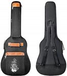 Grow wings 38 to 42 Inch Guitar Bag Cover, Two Pocket Acoustic Gig Bag Adjustable Shoulder Strap Durable Guitar Cover Dust-Proof & Water-Resistant Soft Guitar Bag (Black)