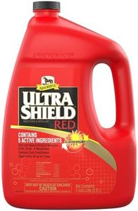 Absorbine UltraShield Red Fly Spray, Insecticide and Repellent for Horses & Livestock, Stays Active Up to 7 Days, 128oz Gallon Refill