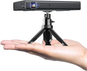 Projector, ELEPHAS Mini Projector Supported 5G WiFi with Bluetooth, 500 ANSI DLP Portable Projector, Rechargeable Phone Projector for Travel Compatible with iOS, Android, TV Stick (DLP)