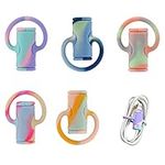 5pcs Data Cable Protector, Silicone Cord Saver Cute Silicone Data Cable Winder 2 In 1 Data Cable Protector Anti-Break Data Cable Protective Cover (Colorful)