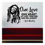 GADGETS WRAP Bob Marley One Love One Heart Wall Decoration Decal Sticker