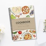 A4 Personalized recipe log notebook - 78 pages - 100 GSM - recipe log book - Meal planner