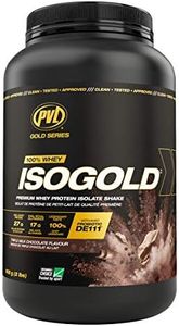 PVL ISOGOLD – Grass Fed - Premium Isolate 100% Whey Protein Shake (900 g (pack of 1), Milk chocolate)