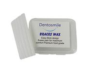 Dentosmile Dental Orthodontic Wax for Braces/Bracket Gum - 5 Strips Per Box (10)