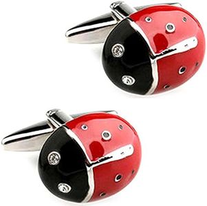 CIFIDET Men's Unique Animal Cufflinks Fashion Men Cuff Links With Velvet Bag and Gift Box Jewelry Accessories Present (Beetle)