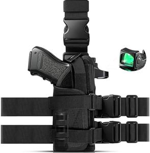 ZZY Drop Leg Holster Fits Optic/Light/Laser for Glock 17 19, Sig P220 S&W