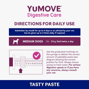YuMOVE Digestive Care Dog Paste, 30ml – Probiotic Supplement