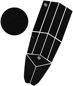 AQUBONA 11 Piece Surf Small Deck Traction Pad Premium EVA Grip Foam with 3M Adhesive for Longboard Paddleboard Surfboard, Deck Pad/Traction Pad/Tail Pads White, Black