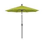 California Umbrella GSPT758117-F55 7.5 ft. Fiberglass Market Umbrella Push Tilt Bronze-Olefin-Kiwi