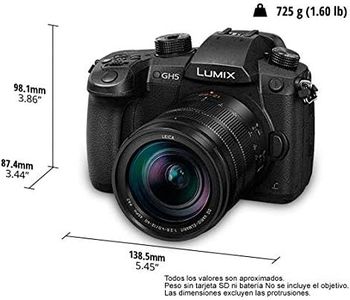 Panasonic Lumix G Camera, 20.3MP, 12-60mm Leica Lens, 6K Video, Black