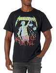 Metallica Mens Justice for All T-Shirt, Black, Large