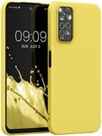 kwmobile Case Compatible with Xiaomi Redmi Note 11 / Note 11S Case - Soft Slim Protective TPU Silicone Cover - Radiant Yellow