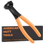 AMERICAN MUTT TOOLS 8 Inch End Cutting Pliers, End Cutting Nippers – Heavy Duty End Nipper Pliers and Nail Puller Pliers | Nail Pulling Tool, End Nips, Fret Nippers, End Cutter Pliers, Nippers Tool