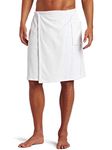 robesale Terry Cotton Spa Wrap Towel for Men, XXL Size, White Color