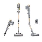 Kenmore DS4095 Brushless Cordless Stick Vacuum with EasyReach Wand, Lightweight Cleaner with 2-Speed Power Control, LED Headlight, Converts to Handheld for Hardwood Floors, Carpet & Pet Hair,Gold