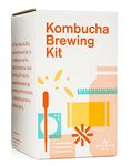 The Kombucha Shop Kombucha Brewing Kit 1 Gallon Glass Brew Jar, Kombucha SCOBY and Starter Pouch, Temperature Gauge