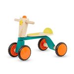 B. toys – Wooden Toddler Bike – Balance Toys for Toddlers – Push & Ride Bike – Four Wheels – Smooth Rider – 18 Months +