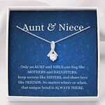 rakva 925 Silver Gift Aunt Necklace, Aunt & Niece Necklace Unique Bond, Aunt Niece, Gift For Aunt Auntie