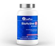 CanPrev BioActive B - B-Complex | 180 Vegetarian Capsules (Green capsules) | CanPrev Premium Natural Health Products