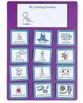 Calming Chart to support ADHD - autism - anger management - with visual aids or pecs cards - supports emotional development - reduces anxiety - communication cards