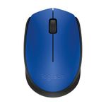 Logitech M170 Wireless Mouse for PC, Mac, Laptop, 2.4 GHz with USB Mini Receiver, Optical Tracking, 12-Months Battery Life, Ambidextrous - Blue