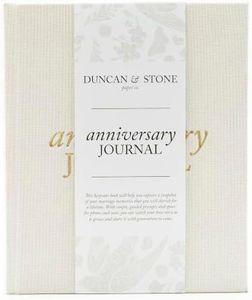 DUNCAN & STONE PAPER CO. Wedding Anniversary Journal - Anniversary Journal for Couple - Wedding Notebook & More - Wedding Memory Book to Capture Moments(Ivory,189 Pages)