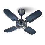 truTRTL Wave Ceiling Fan | 600 mm (24 inch) | High-Speed Ceiling Fan for Home | 2 Year Warranty | Energy Saving Ceiling Fan | Durable & Stylish | Metallic Blue