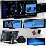 SRS ABSOLUTE 4G Dual Dash Cam Android 8GB RAM ADAS CarPlay Loop Record Live Park Monitor GPS Tracking Live Video BT 5G WiFi Hotspot MicroSD SIM Reverse Parking Map App PlayStore Splitscreen S13Ultra