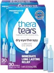 TheraTears Dry Eye Therapy Eye Drops for Dry Eyes, Preservative Free, 30 Vials, 2 Pack