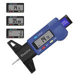 Tire Tread Depth Gauge, Preciva Digital Tire Gauge Meter Tester with Large LCD Screen of Fraction inch/mm/Decimal inch Conversion for Cars Trucks and SUV