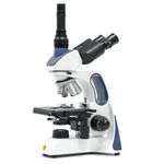 Swift SW400 Compound Trinocular Lab Microscope, Infinity Optical System,40X-2500X Magnification, Wide-Field 10X/25X Eyepieces, Ultra-Precise Focusing, Rechargeable, Camera-Compatible