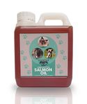 Scottish Salmon Oil for dogs 100% Natural Omega 3 Supplement Fresh Pet (1L Jerry)