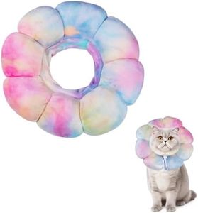 Sychien Cat Cone Collar Soft, Adjustable Cat Recovery Collar, Soft Cone for Cats Protective Cat Neck Cone After Surgery