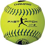 Champro Synthetic USSSA Fast Pitch Ball, Optic Yellow, 12-Inch (Pack of 12)