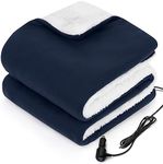 SEALY 12-Volt Heated Car Blanket wi