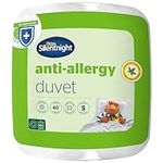 Silentnight Anti Allergy Single Duvet 7.5 Tog - All Year Round Quilt Duvet Anti-Bacterial and Machine Washable - Single Bed