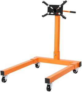 GarveeTech Rotating Engine Stand - Heavy-Duty Steel, 360° Adjustable Mounting Head, Built-in Tool Tray, 4 Adjustable Arms