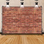 Red Brick Wall Backdrop for Photography Vinyl Brick Backdrops Background Photo Booth for Birthday Baby Shower Wedding Newborn Photo Backdrop Adult Kids Portrait Photo Backdrop 10x8ft