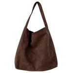 HiTotes Suede Tote Bag Large Suede Bag Fall Purse Hobo Bags for Women Slouch Bag Suede Bag Hobo Handbag Work Tote Bag