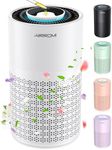 AIRROMI Air Purifier for Bedroom with HEPA 3-in-1 Filters, Pet Air Purifiers for Home Cat Pee Smell, Covers Up to 990 Ft², Quiet 360° intake Air Cleaner for Allergies Dust Smoke Odor Dander