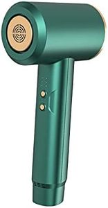 Cordless Hair Dryer with Nozzles Attachment, 300 Watt 3 Speed / 3 Heat Settings, Lithium Battery Rechargeable Hair Dryer for Travel, Outdoor, Camping