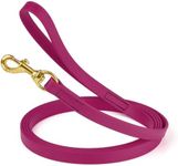 Viper Biothane K9 Working Dog Leash Waterproof Lead for Tracking Training Schutzhund Odor-Proof Long Line with Solid Brass Snap for Puppy Medium and Large Dogs, 33ft Magenta Pink