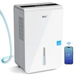 Dehumidifiers with Pump/Hose for Basements 70 Pint(2012 DOE) Energy Star Certified Dehumidifiers with WIFI for 4500 Sq.Ft Large Room,Dehumidifiers for Home,White