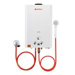 Camplux BW422 16L Gas Water Heater, Instant Camping Gas Hot Shower, Tankless LPG Water Heater Outdoor, 32kW