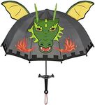 Kidorable Little Boys Grey Dragon Knight Umbrella, Gray, One Size