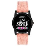 Relish World's Best Sister Analog Watch for Girls & Women | Gift for Sister | Diwali Gift (RE-L2013B)