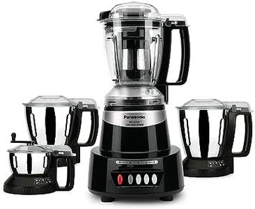Panasonic Mixer Grinder MX-AV425 (Charcoal Black)Elements Series Powerful 1500W(Max Motor Lock Wattage)4 Jar(Three-304-SS Stainless Steel & 1Juicer Extractor Jar)|Warranty 2 Yrs Product & 5 Yrs Motor