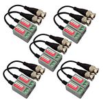 6 Pack (12 Pcs) Mini CCTV BNC Video Balun Transceiver, Video Passive Balun for HD-TVI/CVI/AHD/Analog/960H Camer(6 Pack Video Balun)